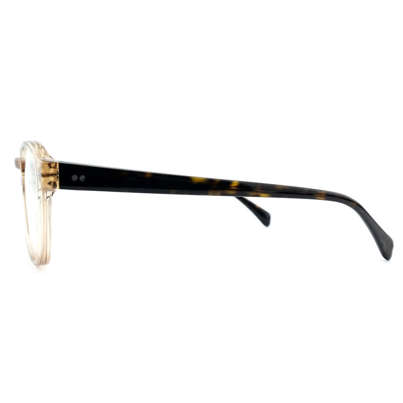 FP2616 Hình quang Acetate hiện đại Unisex Full Rim Round Màu tùy chỉnh