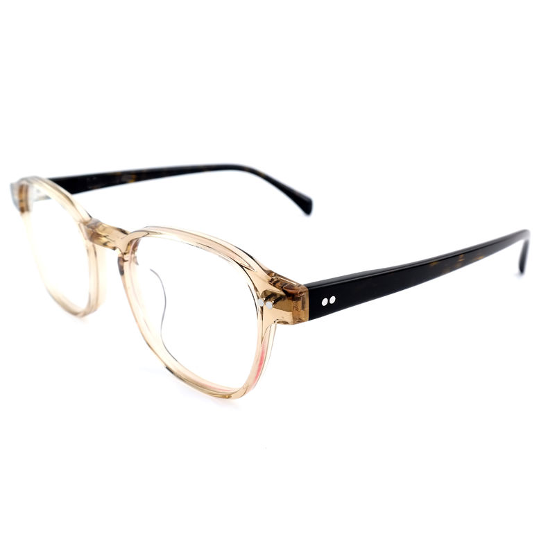 FP2616 Hình quang Acetate hiện đại Unisex Full Rim Round Màu tùy chỉnh