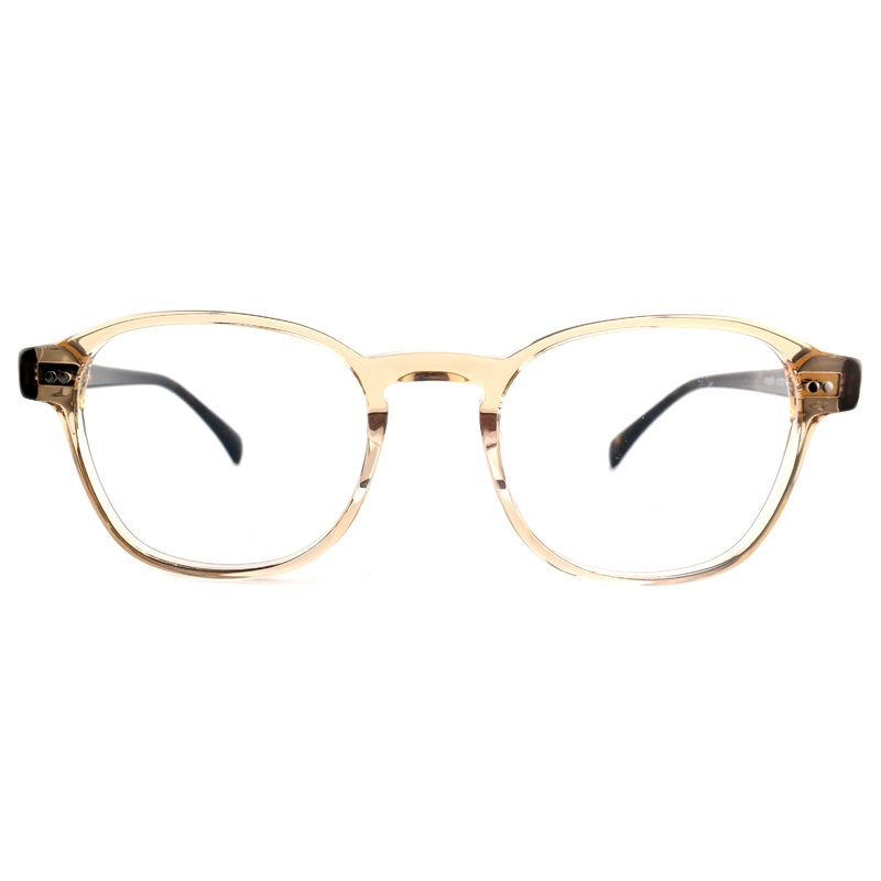 FP2616 Hình quang Acetate hiện đại Unisex Full Rim Round Màu tùy chỉnh