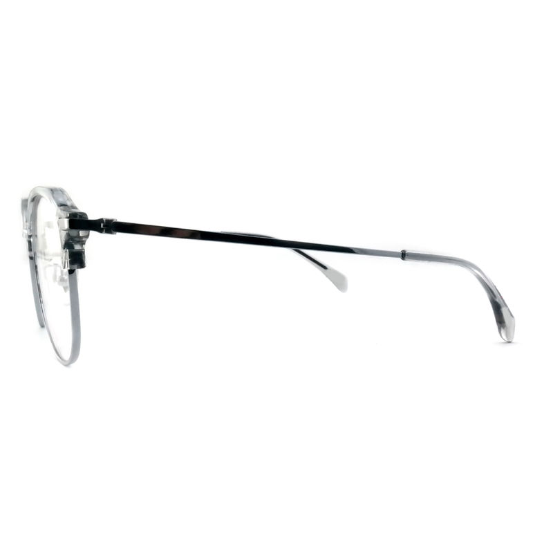 FP2713 Kính kim loại Acetate tròn cũ Kính hạng nhẹ Unisex