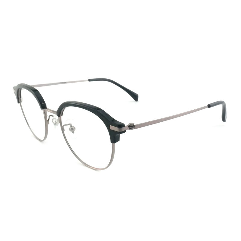 FP2713 Kính kim loại Acetate tròn cũ Kính hạng nhẹ Unisex