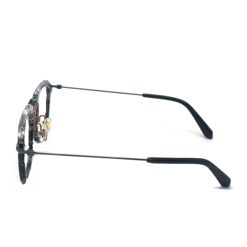 BD124 Khách hàng khung màu Acetate khung kim loại với 142mm Temple Length