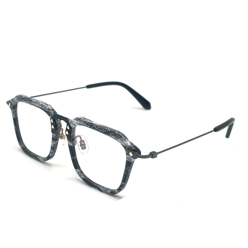 BD124 Khách hàng khung màu Acetate khung kim loại với 142mm Temple Length