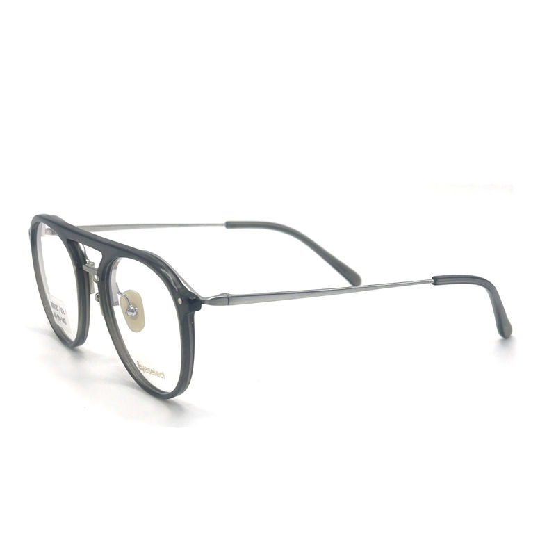 BD018T Khung kim loại Acetate tùy chỉnh theo phong cách cổ điển với màu sắc tùy chỉnh