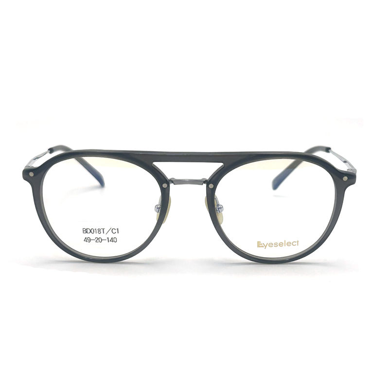 BD018T Khung kim loại Acetate tùy chỉnh theo phong cách cổ điển với màu sắc tùy chỉnh