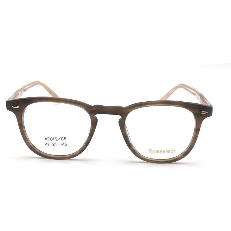 AD015 khung quang acetate tròn với các tính năng tùy chỉnh cho thời trang nhìn về phía trước