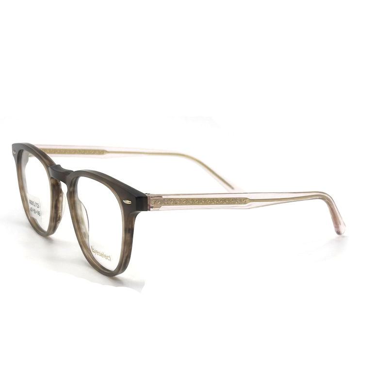 AD015 khung quang acetate tròn với các tính năng tùy chỉnh cho thời trang nhìn về phía trước