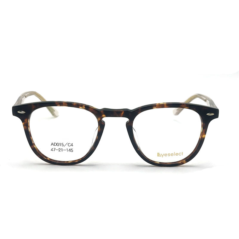 AD015 khung quang acetate tròn với các tính năng tùy chỉnh cho thời trang nhìn về phía trước