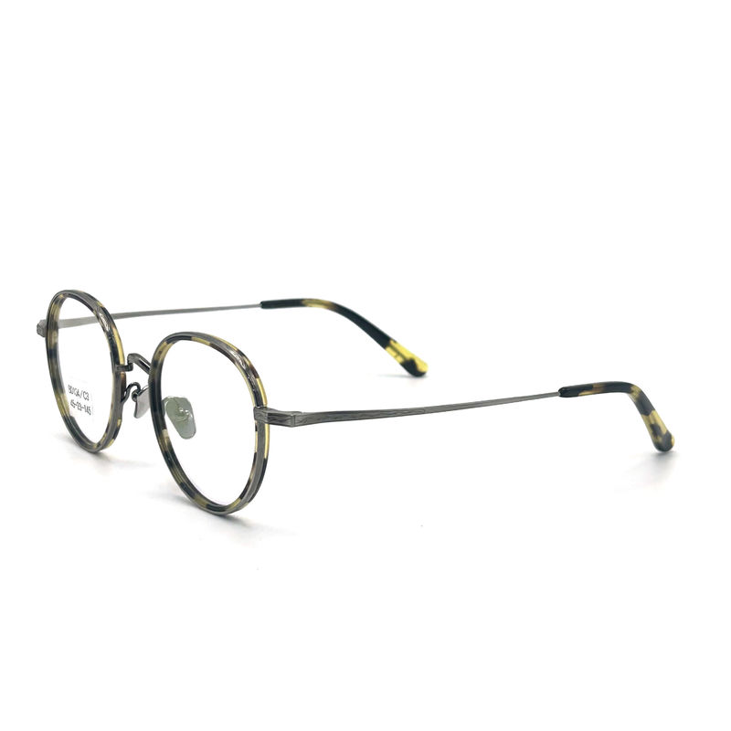 BD104 Vintage-Full-frame Acetate khung kim loại - Style Fashion Frame