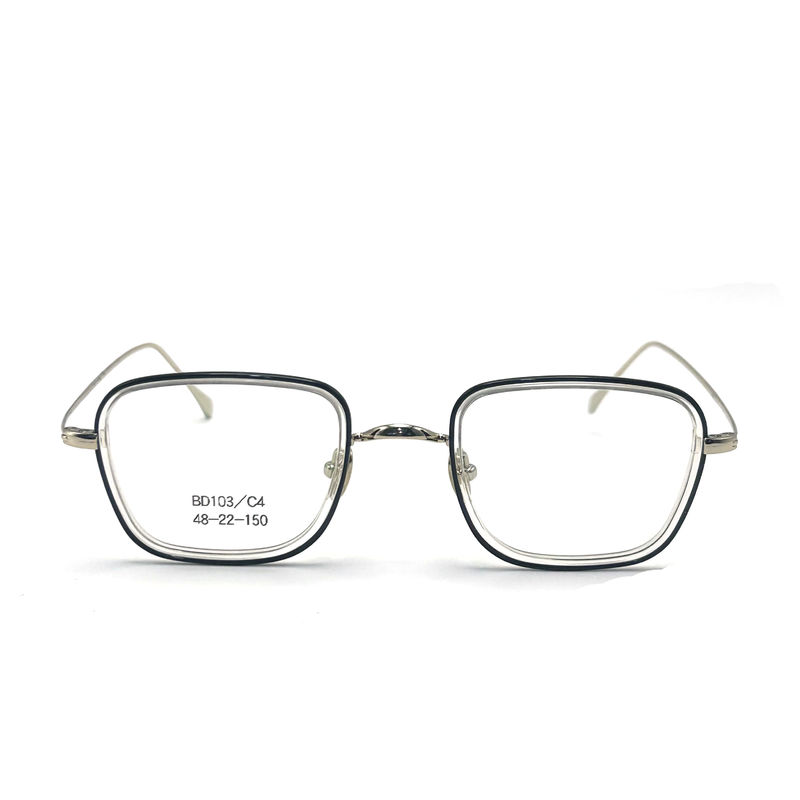 BD103 Khung tùy chỉnh màu sắc hình vuông Acetate khung kim loại - chất lượng cao cấp