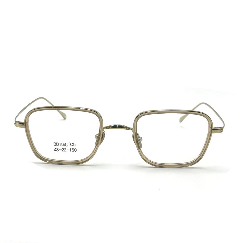 BD103 Khung tùy chỉnh màu sắc hình vuông Acetate khung kim loại - chất lượng cao cấp
