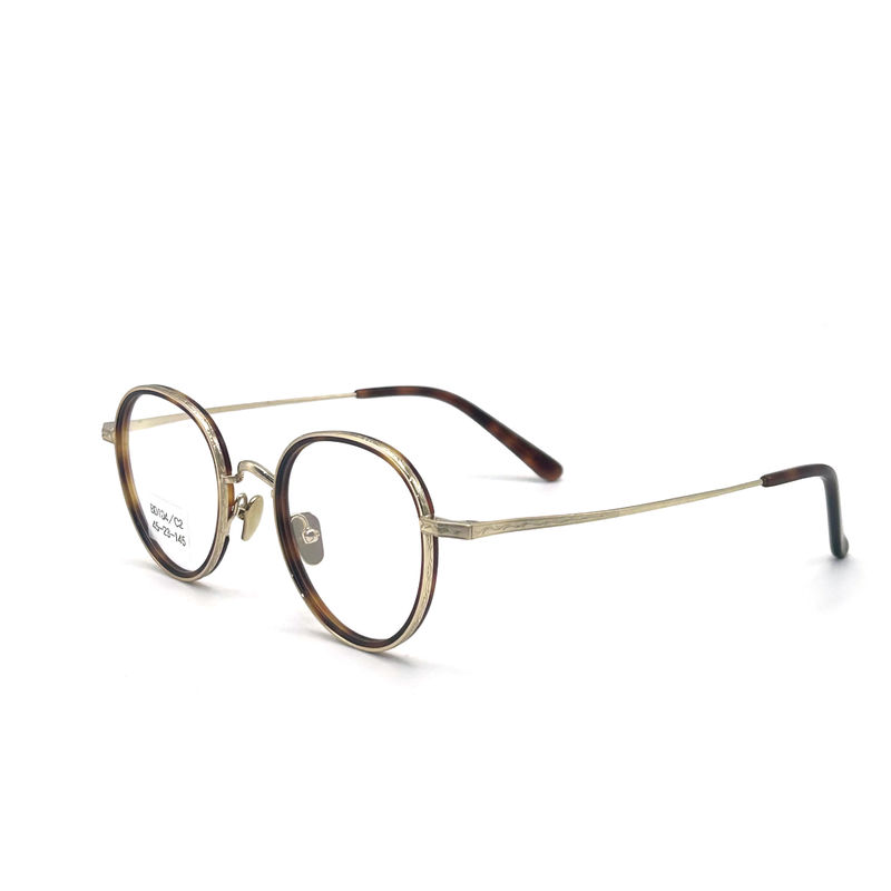 BD104 Vintage-Full-frame Acetate khung kim loại - Style Fashion Frame