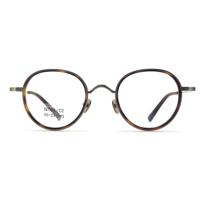 BD104 Vintage-Full-frame Acetate khung kim loại - Style Fashion Frame