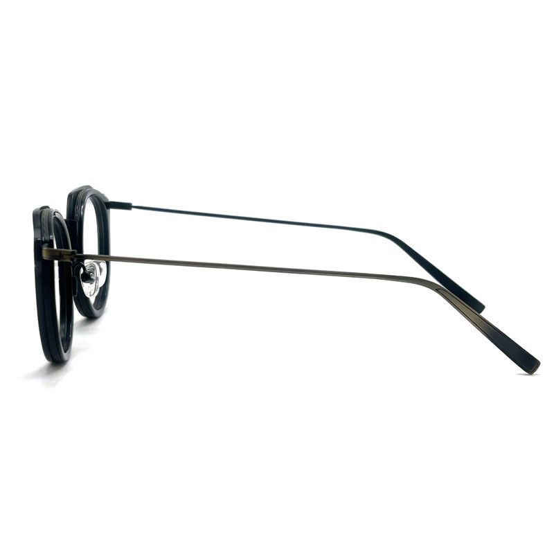 BD115 Màu sắc tùy chỉnh khung kim loại Acetate vuông - Thiết kế vuông Màu sắc sống động