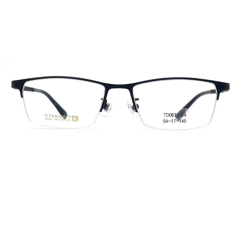 TD061 Khung Titanium thanh lịch cho kính mắt với hình mắt bán vòm và thiết kế hình chữ nhật