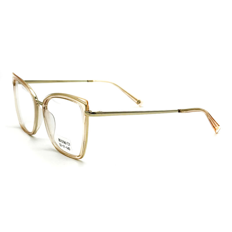 BD137M Vintage Square Women Acetate Metal Glasses Màu sắc tùy chỉnh