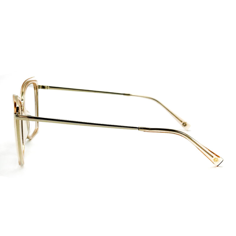 BD137M Vintage Square Women Acetate Metal Glasses Màu sắc tùy chỉnh
