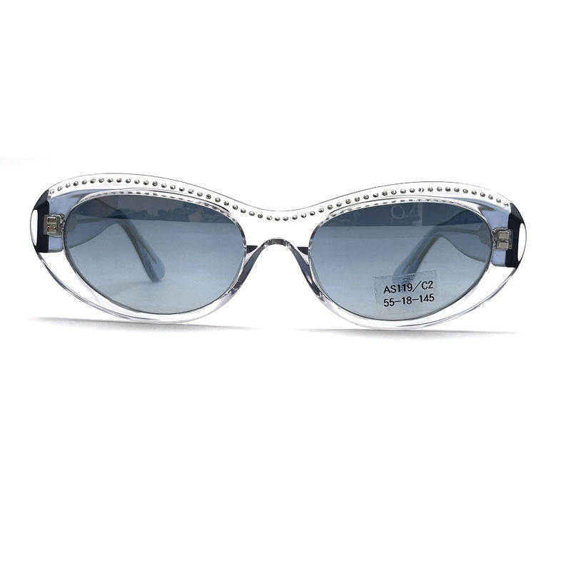 Acetate Sheet Frame Women Classic Butterfly Sunglasses với Strass-AS119,ODM / OEM Factory