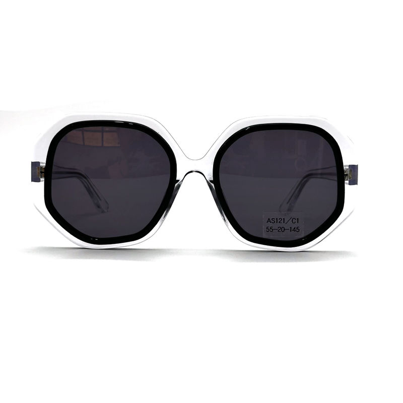 CR39 Kính nắng khung Acetate Unisex với 100% Bảo vệ tia UV-mô hình AS121,OEM / Nhà máy tùy chỉnh