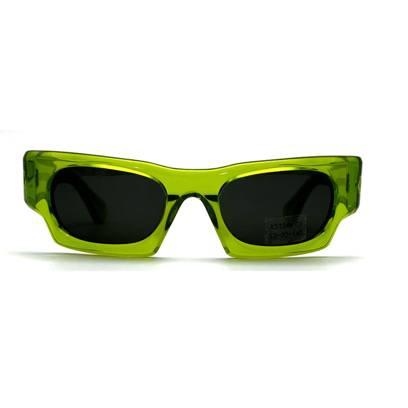 Kính nắng khung Acetate cổ điển Unisex với bảo vệ tia UV và CR 39 Mô hình ống kính AS124, Kính nắng tùy chỉnh Nhà máy C