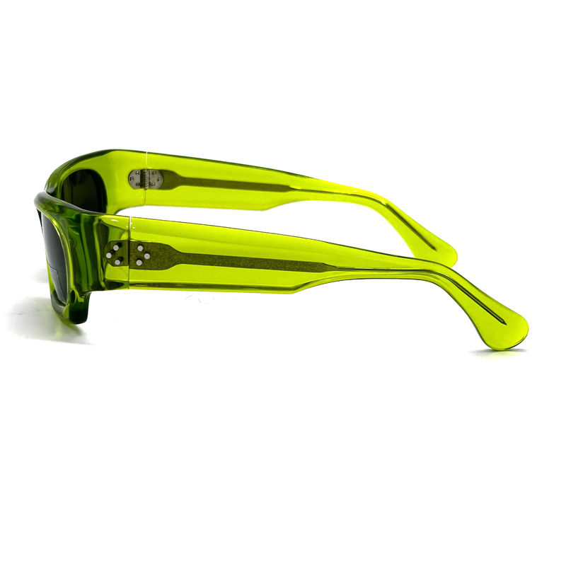Kính nắng khung Acetate cổ điển Unisex với bảo vệ tia UV và CR 39 Mô hình ống kính AS124, Kính nắng tùy chỉnh Nhà máy C