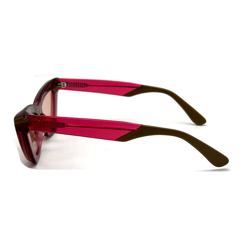 Acetate Sheet Butterfly Eye Shape Acetate Frame Kính mặt trời-mẫu AS076,Mẫu tùy chỉnh / OEM Nhà máy Kính mặt trời